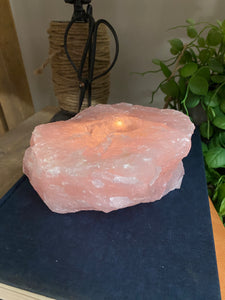 Rose Quartz tea light Candle Holder 39.