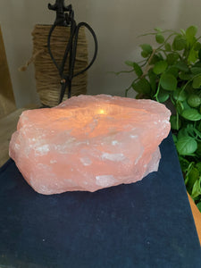 Rose Quartz tea light Candle Holder 39.