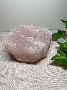 Rose Quartz tea light Candle Holder 39.