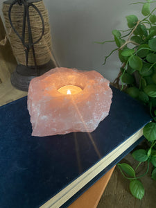 Rose Quartz tea light Candle Holder 64