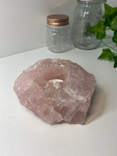 Load image into Gallery viewer, Rose Quartz tea light Candle Holder 64