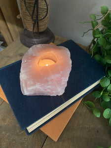 Rose Quartz tea light Candle Holder 65