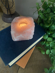 Rose Quartz tea light Candle Holder 65
