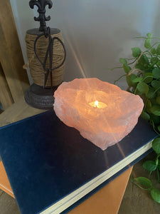 Rose Quartz tea light Candle Holder 78