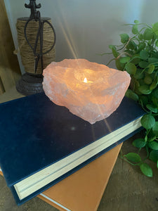 Rose Quartz tea light Candle Holder 78