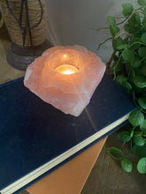 Load image into Gallery viewer, Rose Quartz tea light Candle Holder 79