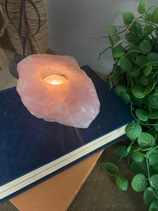 Rose Quartz tea light Candle Holder 88