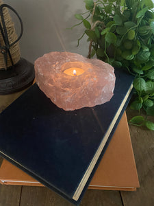 Rose Quartz tea light Candle Holder 91