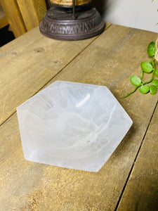 Selenite trinket bowl