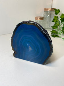 Teal Agate tea light Candle Holder 3