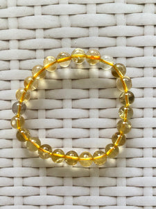 Citrine bead bracelet