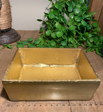 Load image into Gallery viewer, Gold trinket, jewellery or gift box with natural Pyrite handle - home décor or bathroom display
