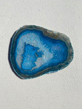 Load image into Gallery viewer, polished teal agate slice drink coasters - set of 4 TCMD0001