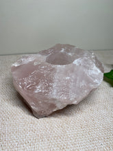 Load image into Gallery viewer, rose quartz candle holder 35