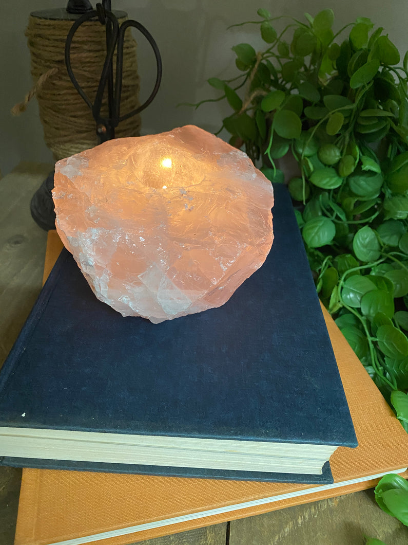 rose quartz candle holder 35